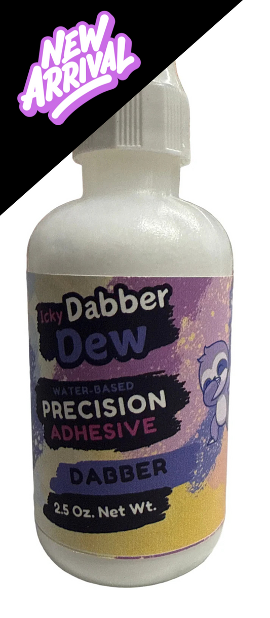 Mishy Lee Icky Dabber Dew Precision Adhesive - 2.5 Oz Bottle