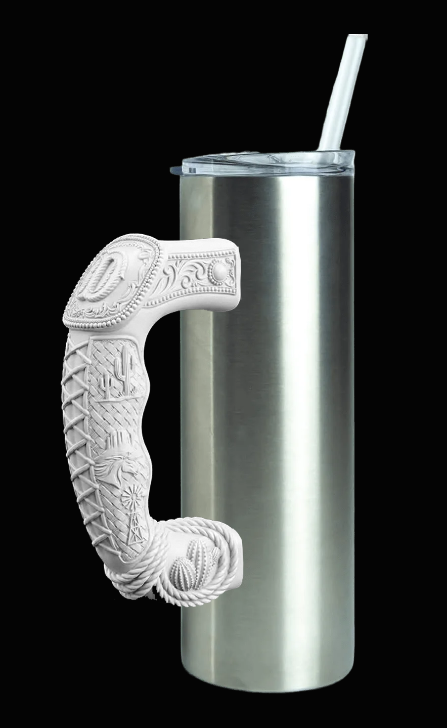 3D Printed Tumbler Handles - Multiple Designs - Western Rider Series