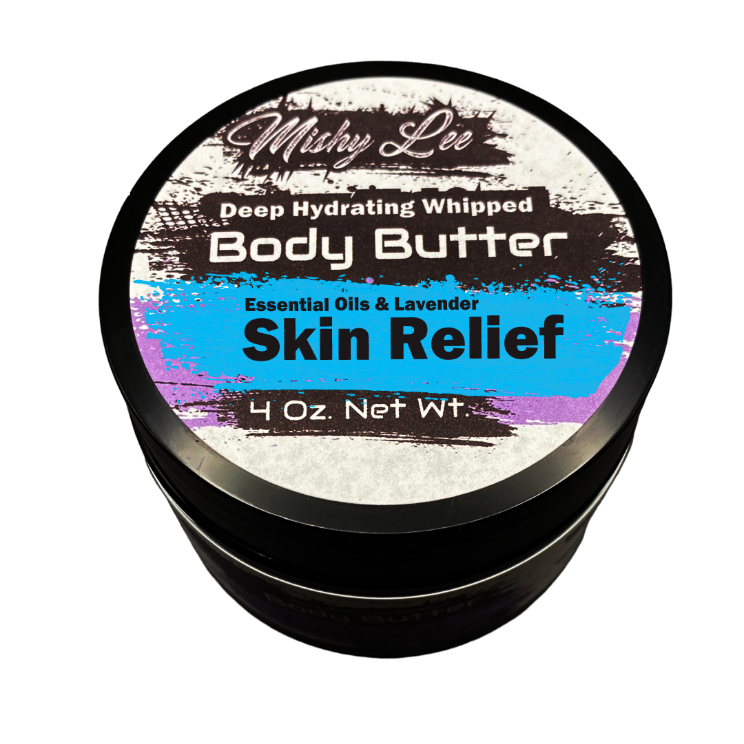 Skin Relief 4 Oz. Mishy Lee Deep Hydrating Whipped Body Butter w/Essential Oils