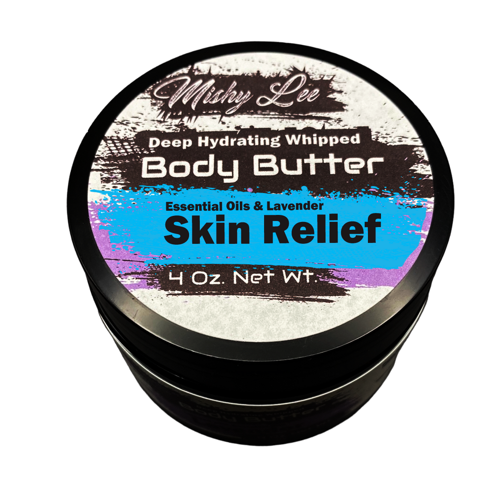 Skin Relief 4 Oz. Mishy Lee Deep Hydrating Whipped Body Butter w/Essential Oils