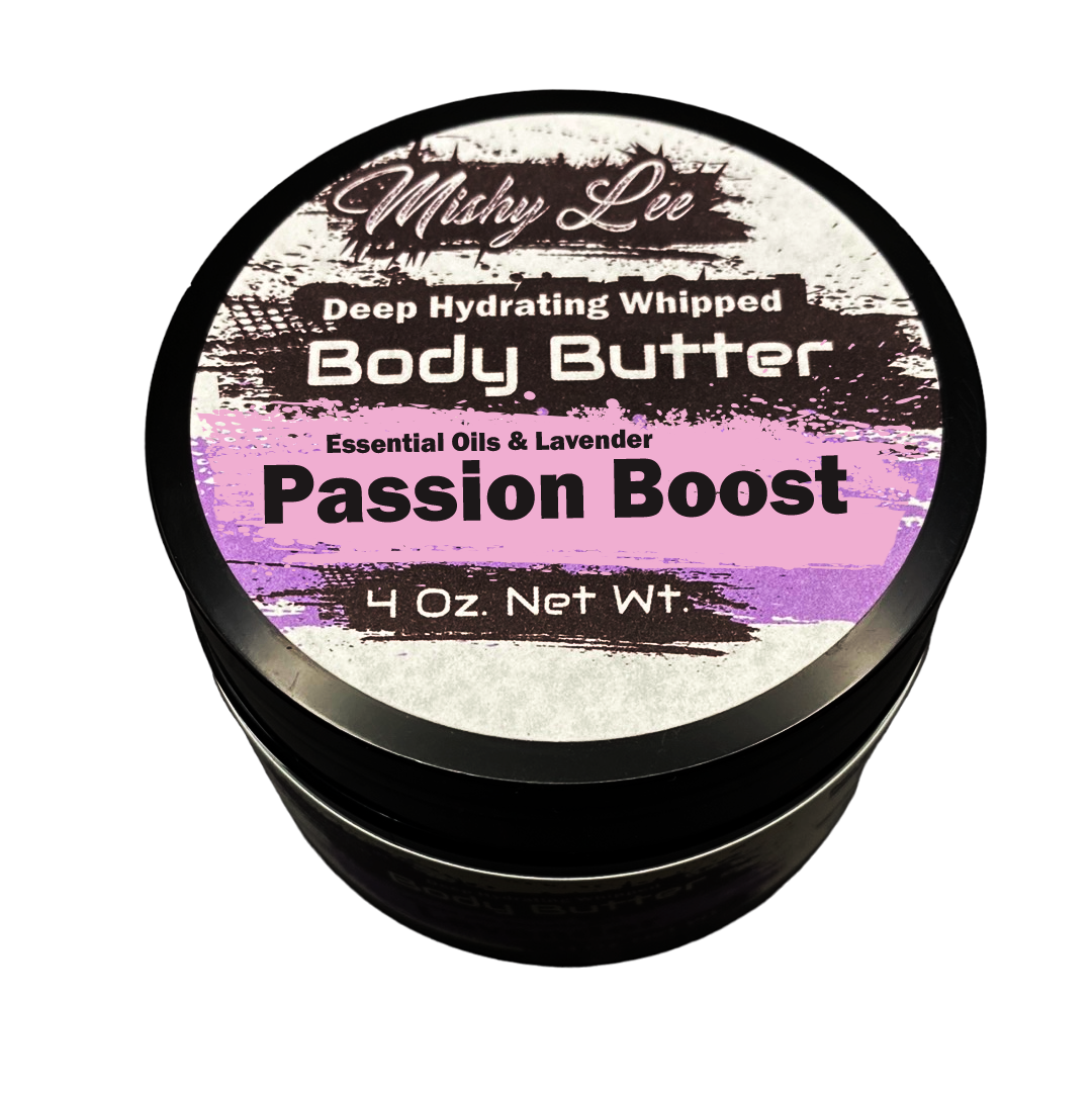 Passion 4 Oz - Mishy Lee Deep Hydrating Whipped Body Butter w/Essential Oils