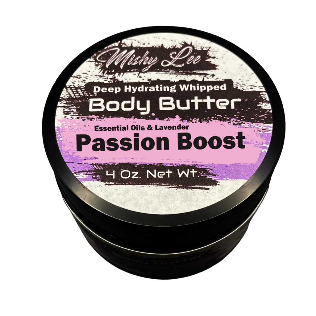Passion 4 Oz - Mishy Lee Deep Hydrating Whipped Body Butter w/Essential Oils