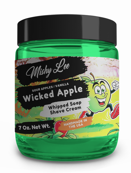 Wicked Apple Whipped Soap and Shave - 7 Oz.