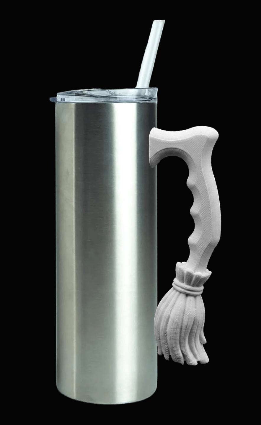 Witch Broom V1 Tumbler Handle 3D Printing STL – Digital Download