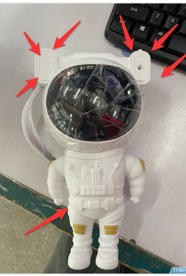 Star Projector Galaxy Night Light Astronaut