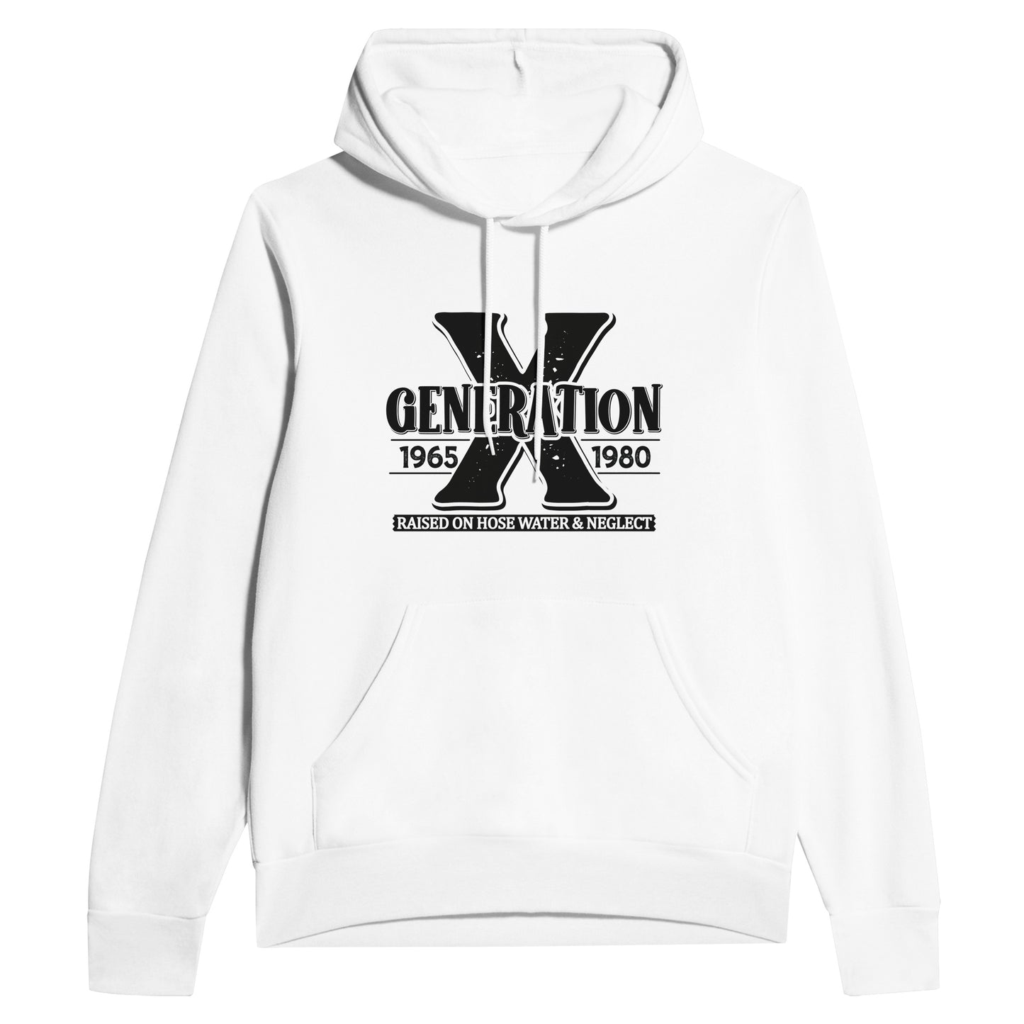 Generation X Hoodie - Unisex 100% Cotton Pullover with Adjustable Hood