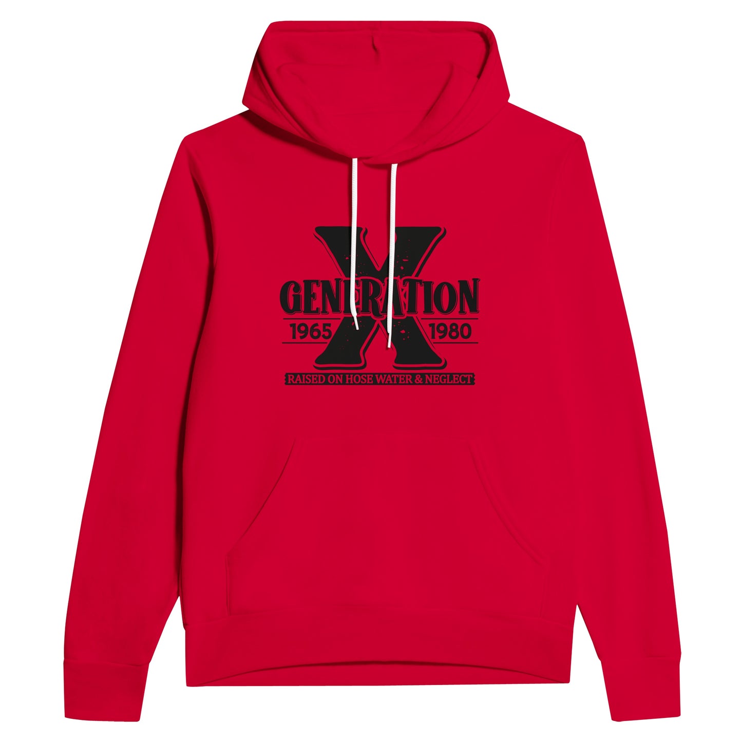 Generation X Hoodie - Unisex 100% Cotton Pullover with Adjustable Hood