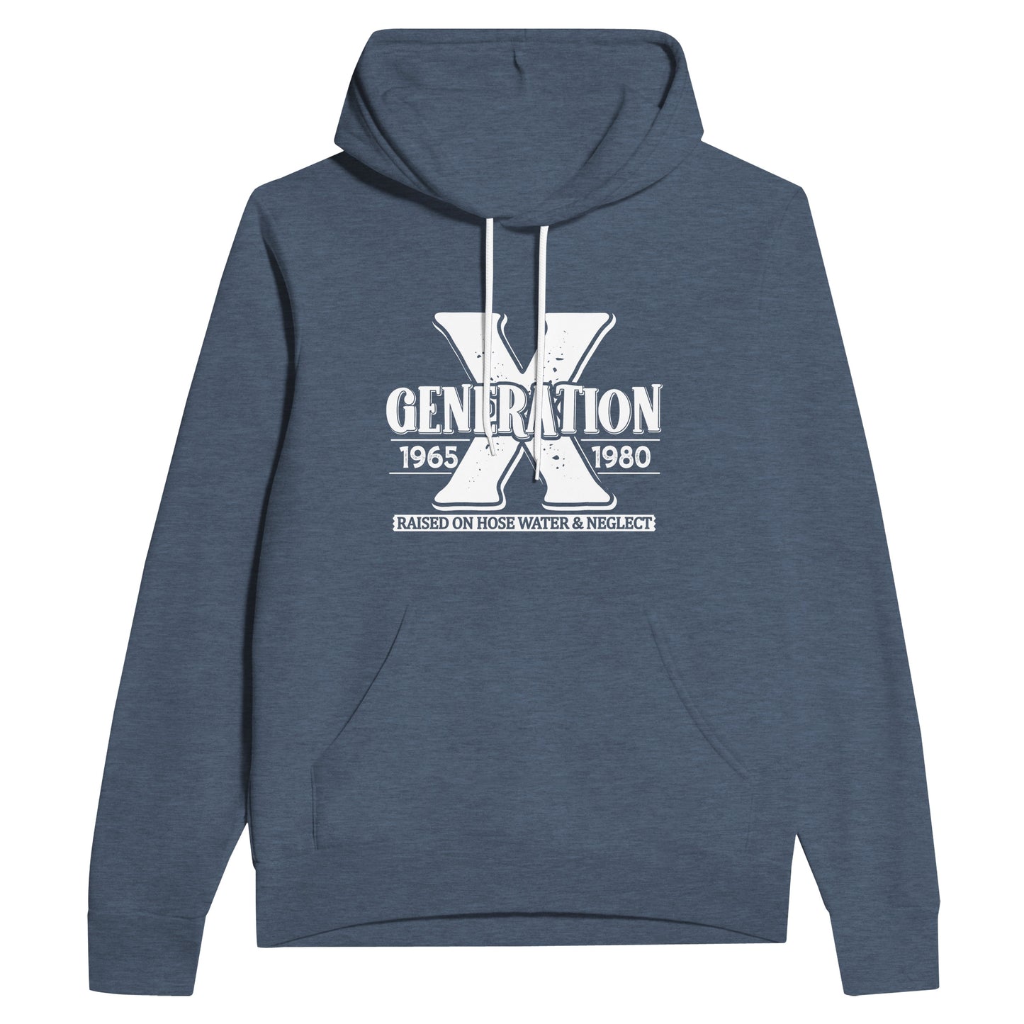 Generation X Hoodie - Unisex 100% Cotton Pullover with Adjustable Hood