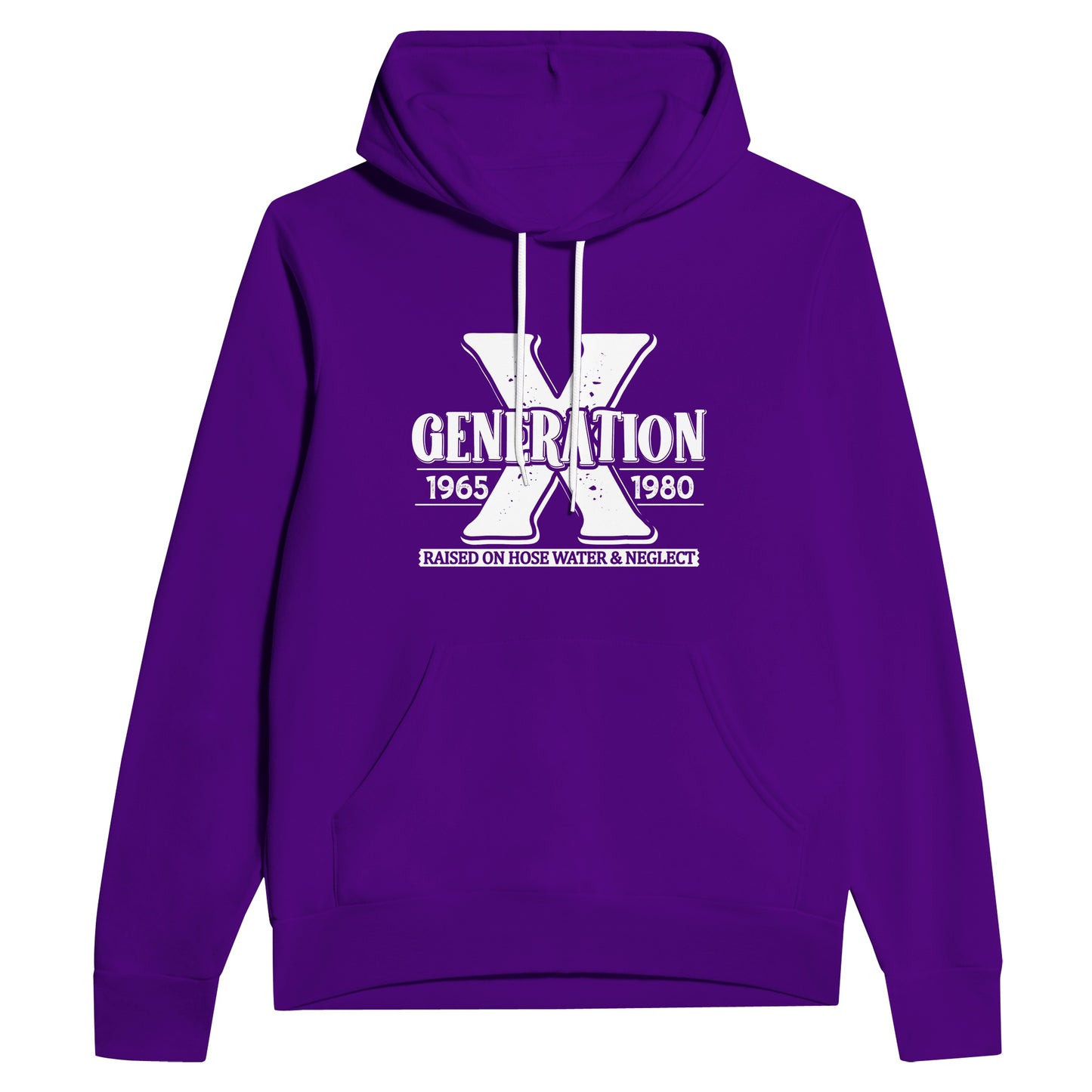 Generation X Hoodie - Unisex 100% Cotton Pullover with Adjustable Hood