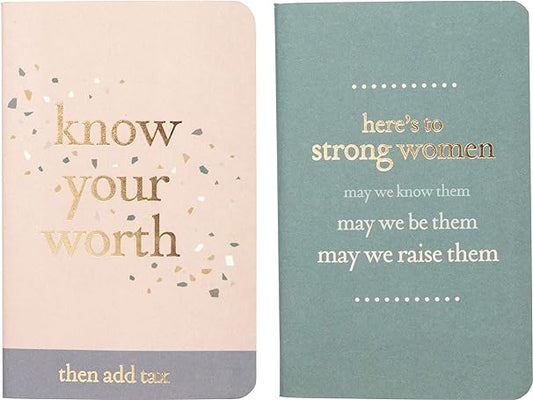 By Kathy Strong Women - Know Your Worth Small Notebook Set 3.50" x 5.50"