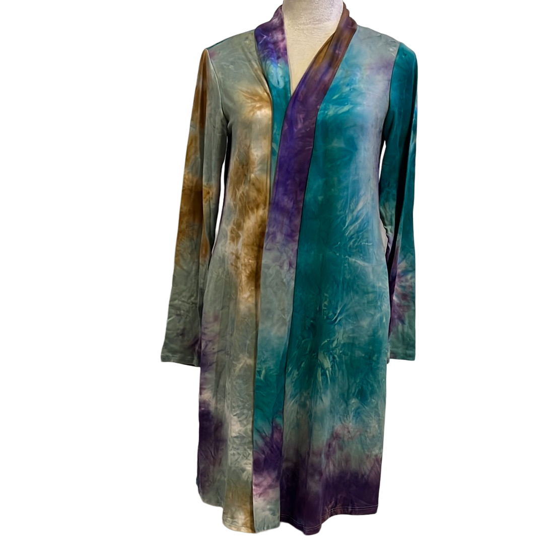 TIE DYE LONG SLEEVE CARDIGAN