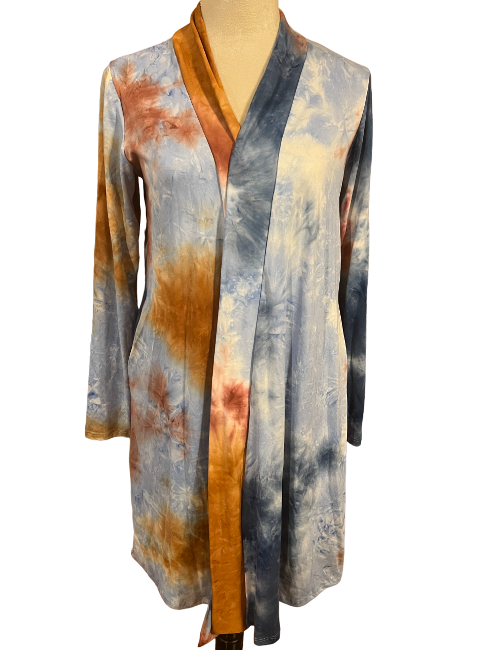 TIE DYE LONG SLEEVE CARDIGAN