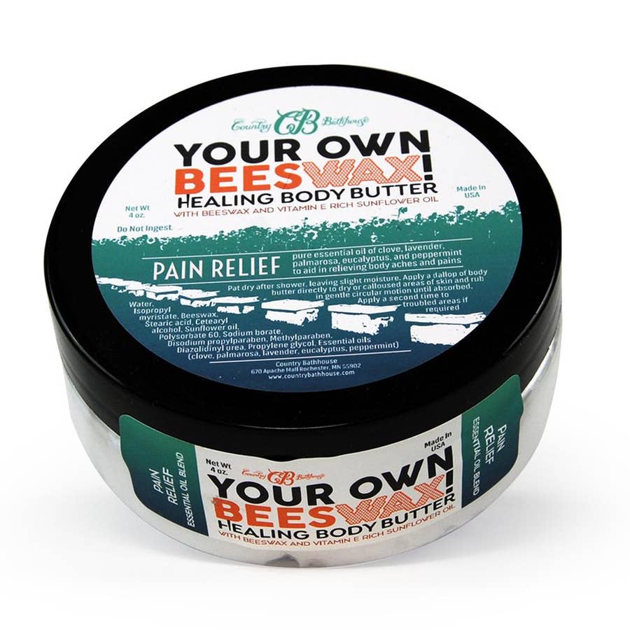 Your Own Beeswax Body Butter - Pain Relief