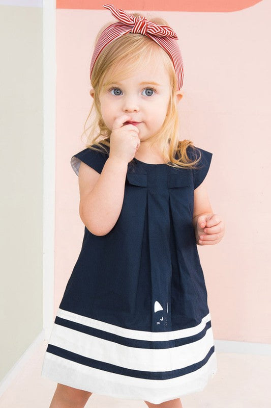 Cute cotton marine dress