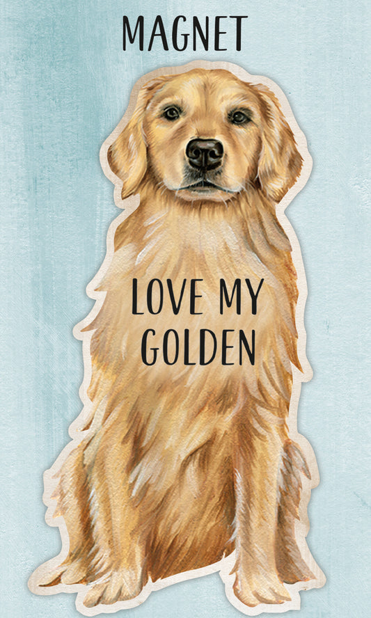 Magnet - Love My Golden Retriever