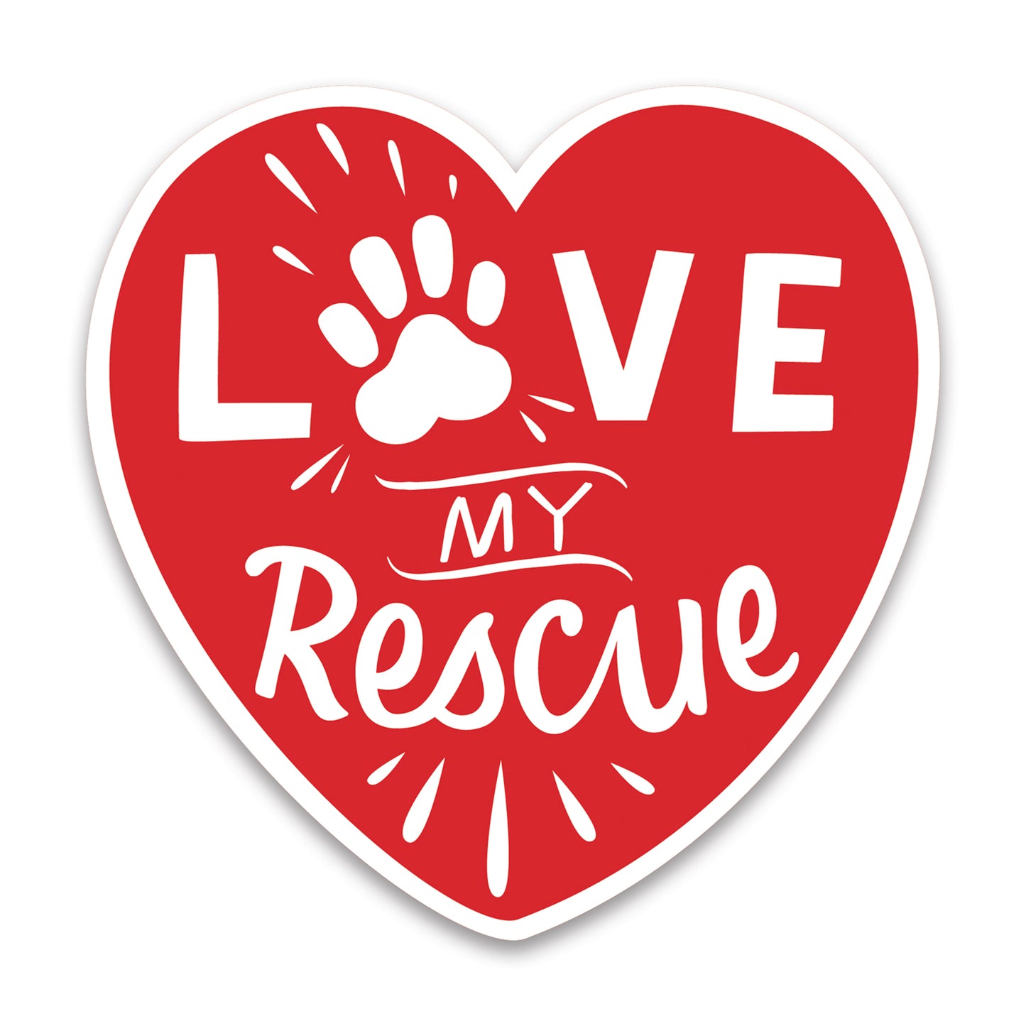 Car Magnet - Love My Rescue