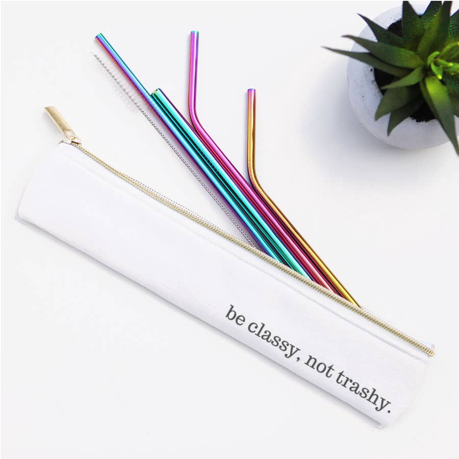 Stainless Steel Metal Straw Set