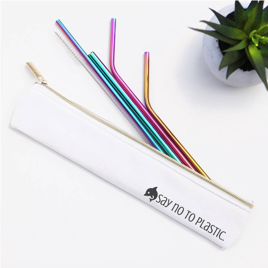 Stainless Steel Metal Straw Set