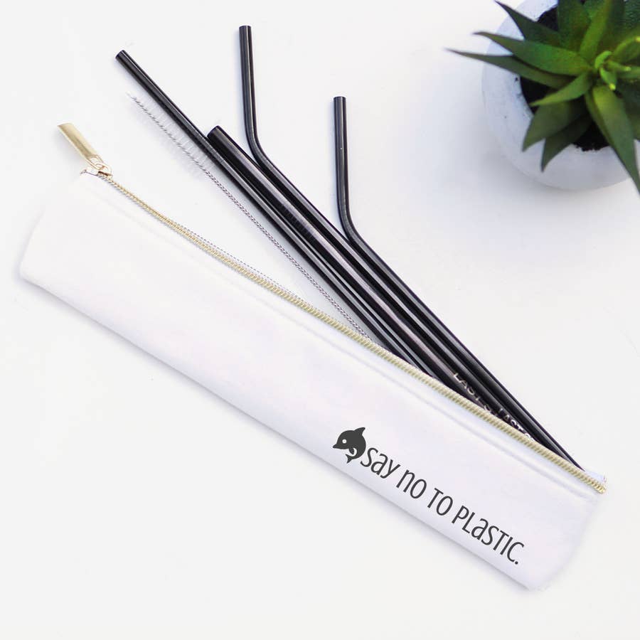 Stainless Steel Metal Straw Set