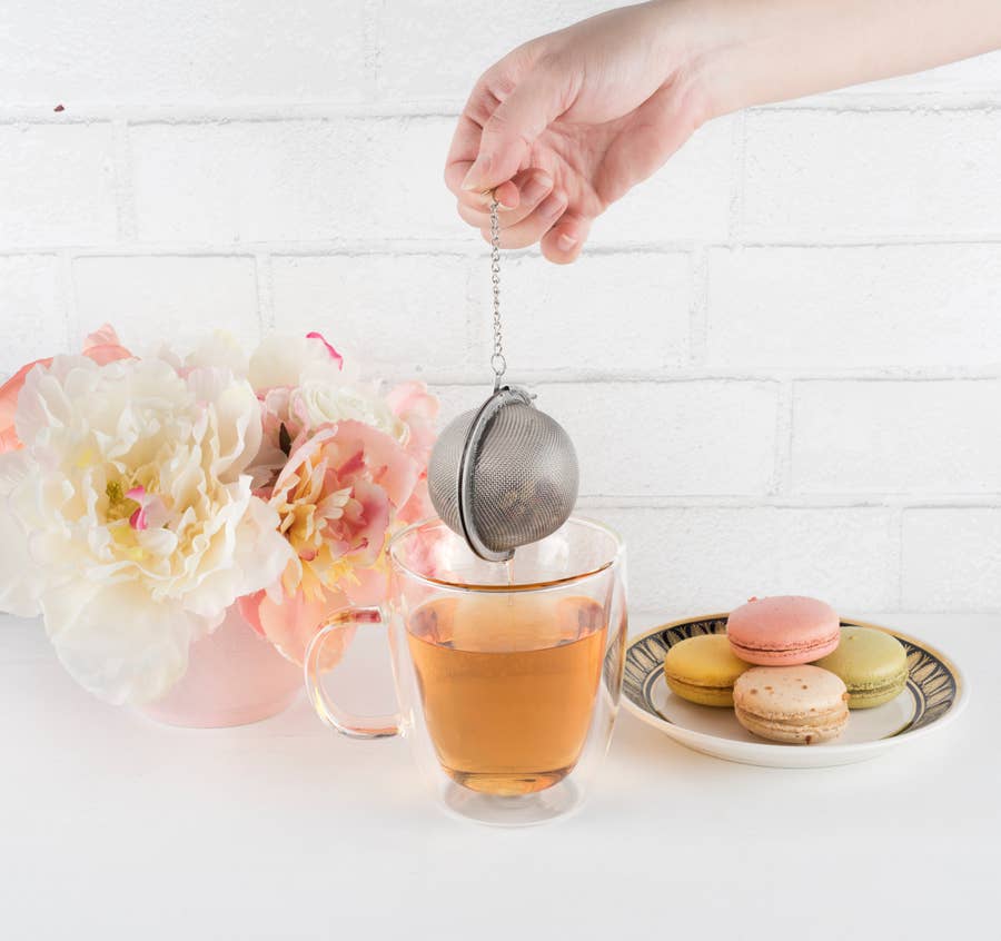 Tea Infuser Ball in Stainless Steel by Pinky Up