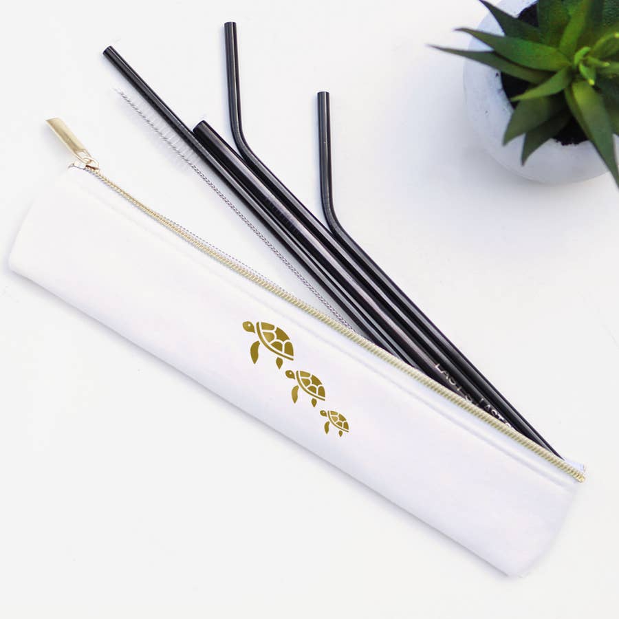 Stainless Steel Metal Straw Set