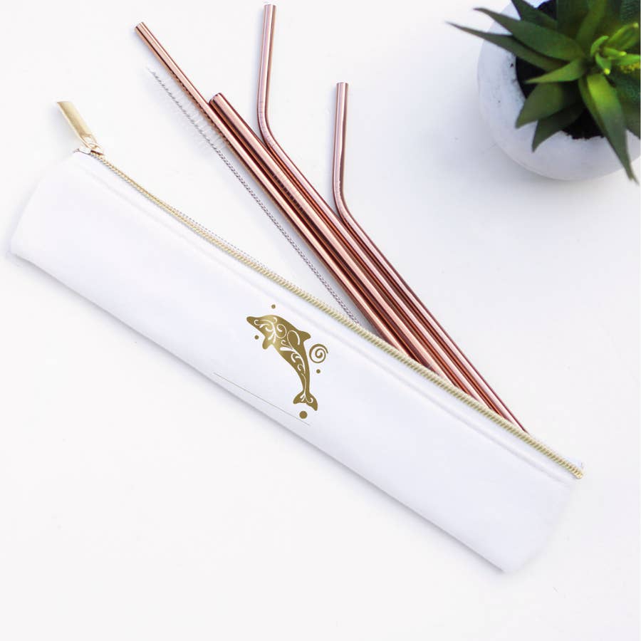 Stainless Steel Metal Straw Set