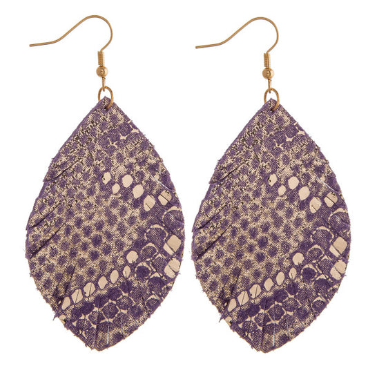 GOLD/PURPLE EARRINGS