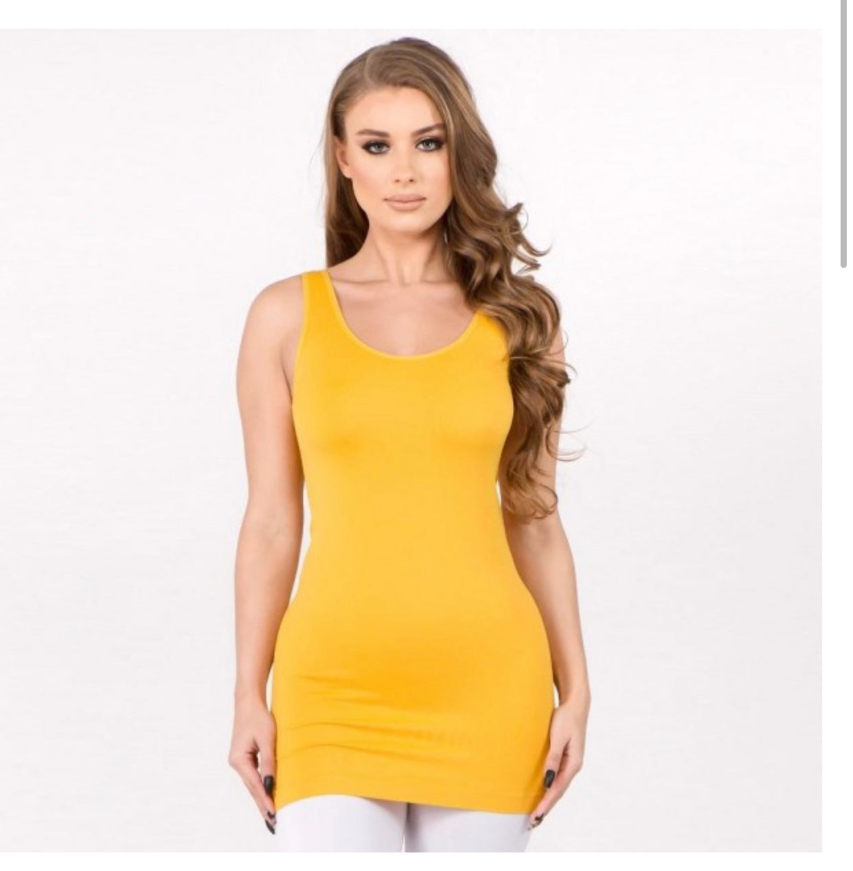 Women's solid color seamless tank top