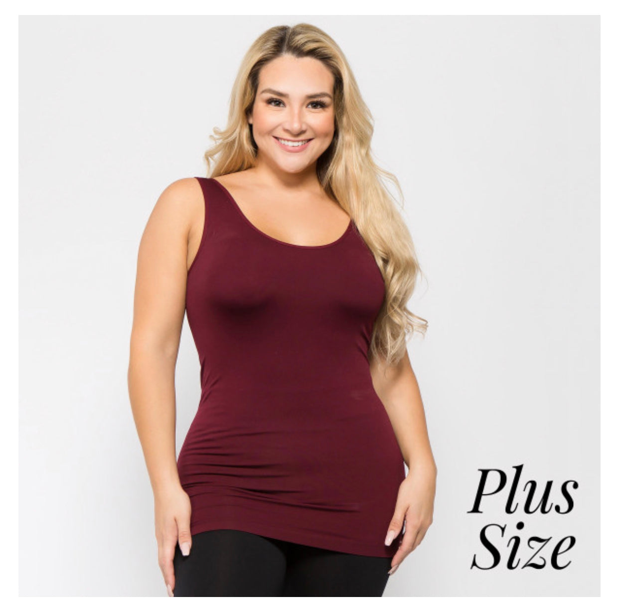 Women's solid color seamless tank top