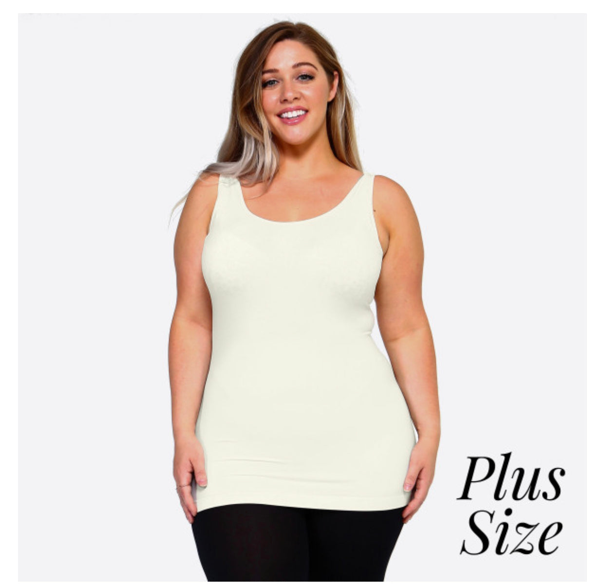 Women's solid color seamless tank top