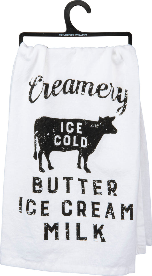 Dish Towel - Creamery Butter Ice Cream Milk