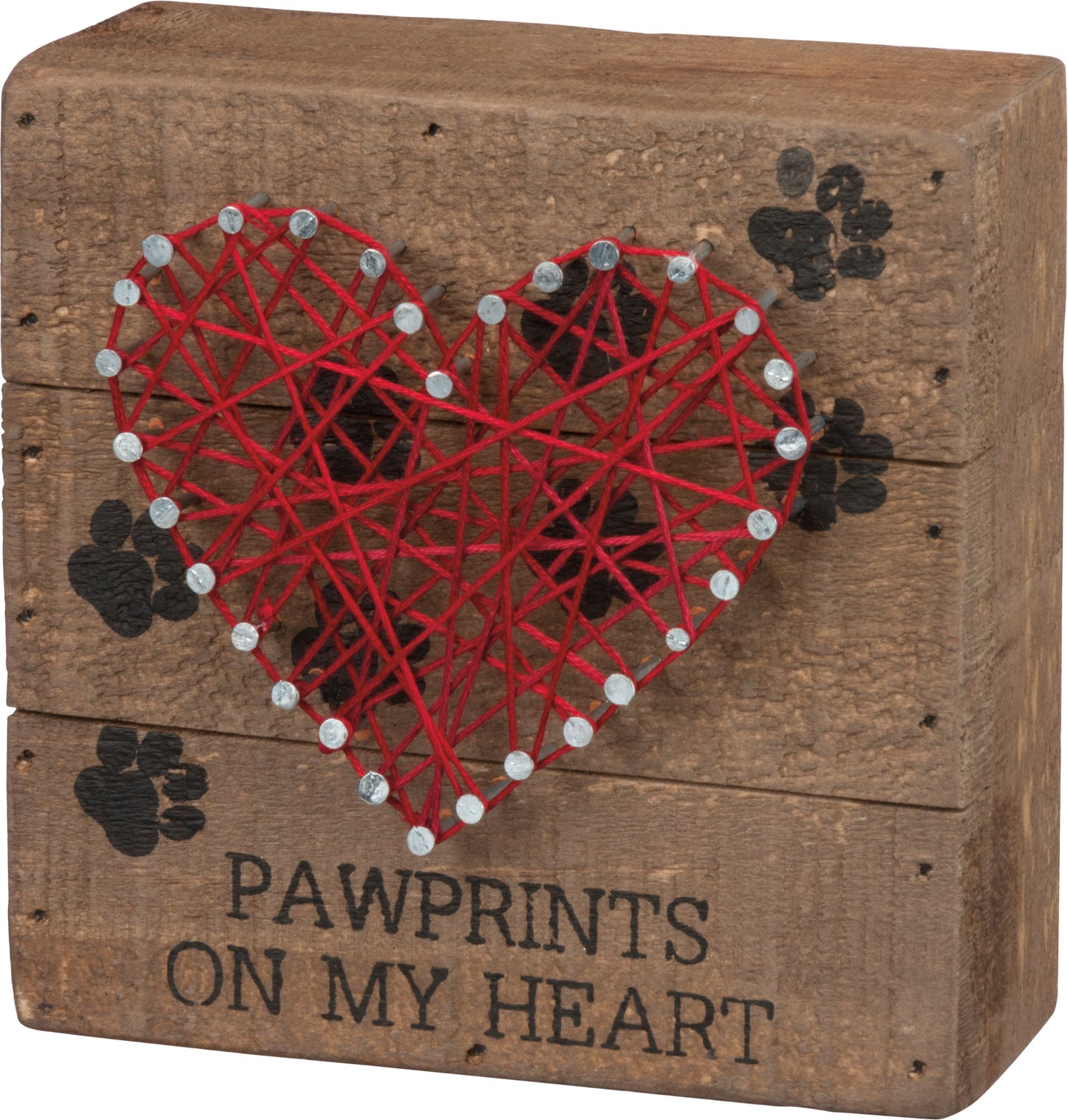 String Art - Pawprints on My Heart