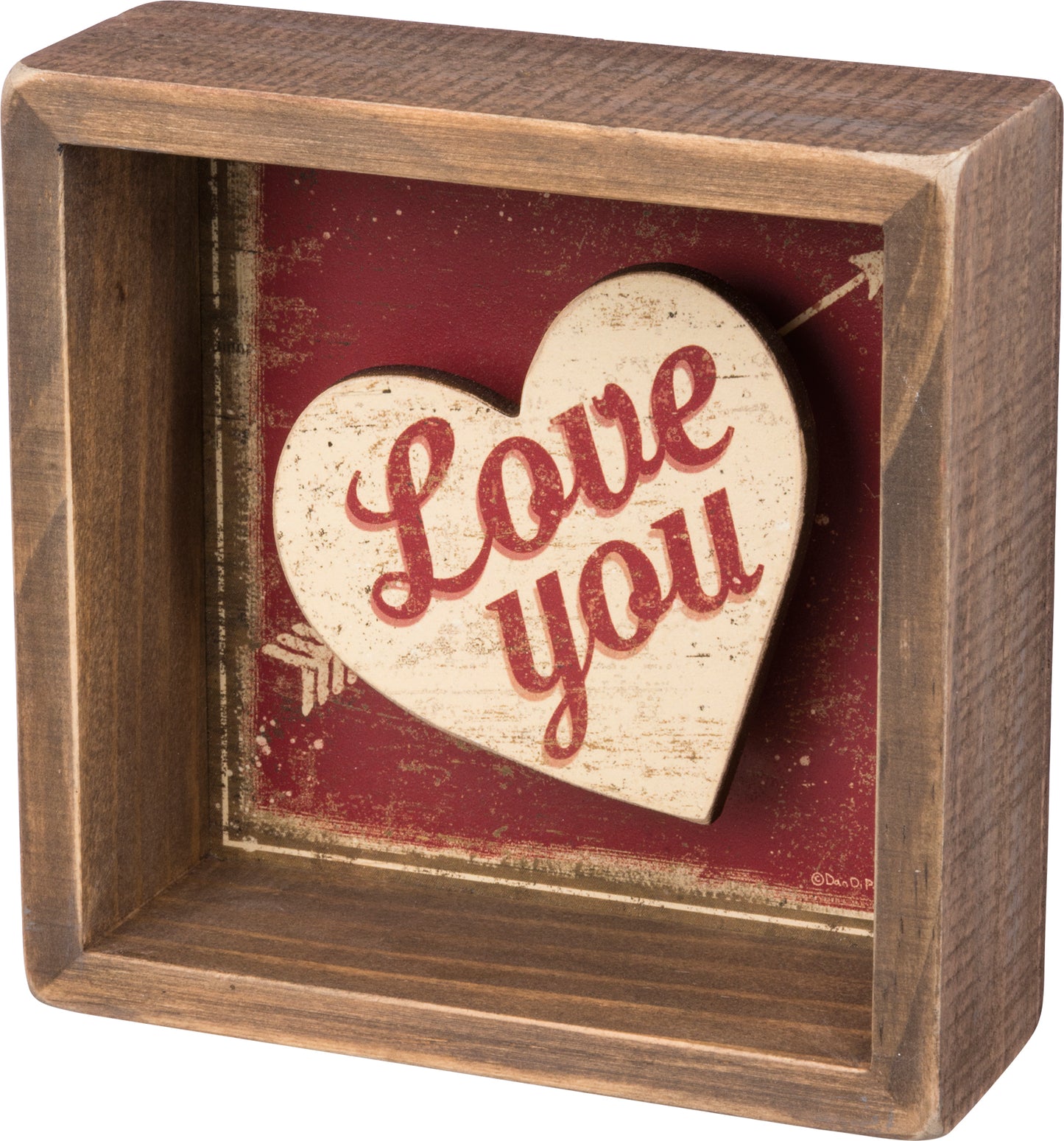 Reverse Box Sign - Love You