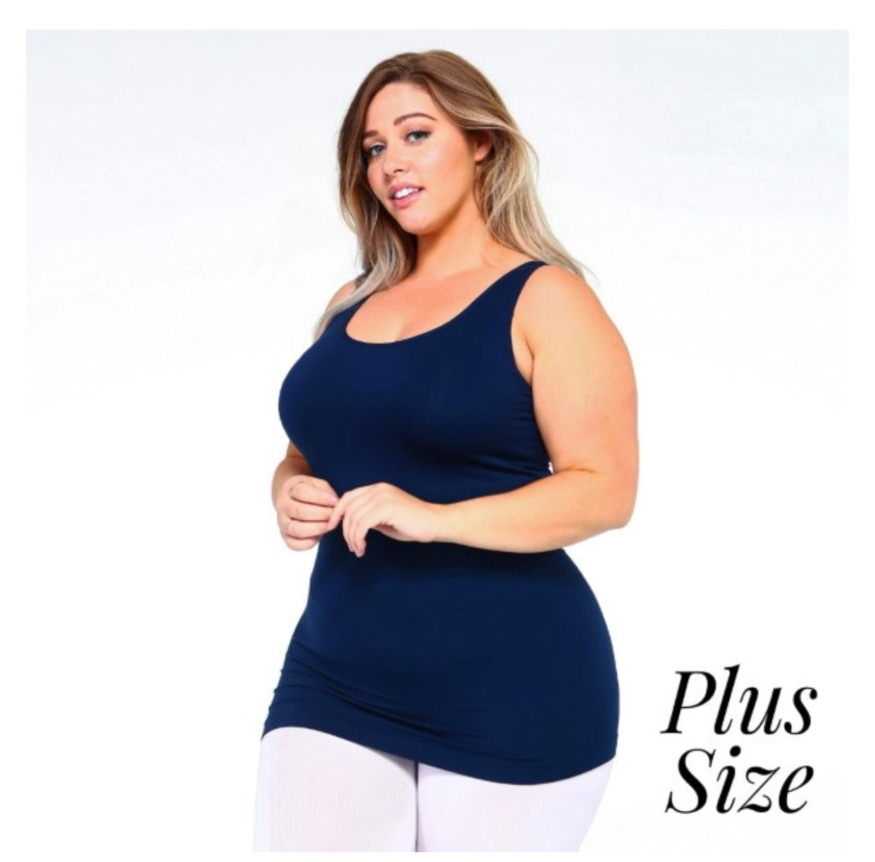 Women's solid color seamless tank top