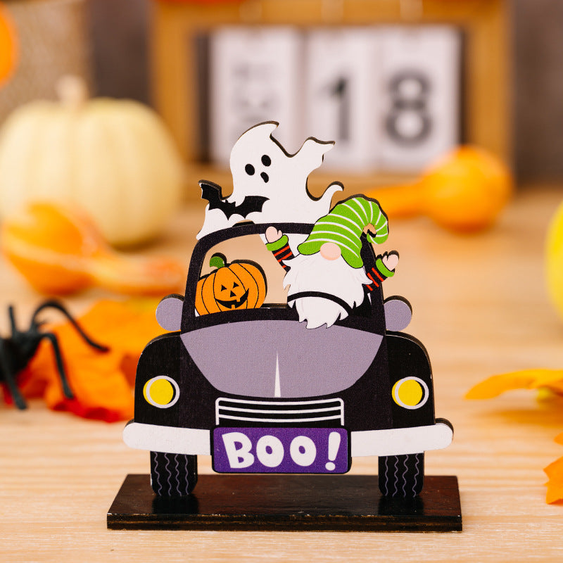 3-Piece Halloween Element Car-Shape Decorations