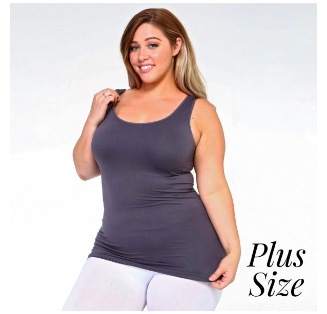 Women's solid color seamless tank top