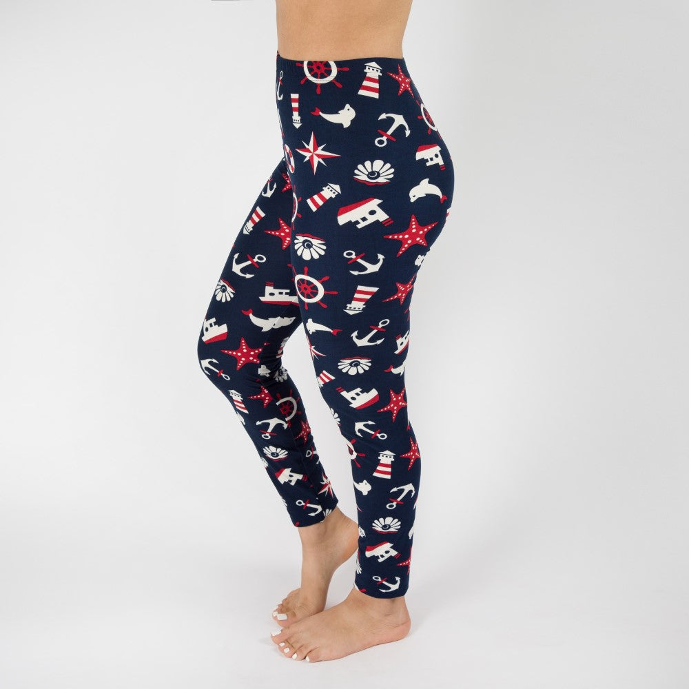 Lighthouse Printed One Size Leggings