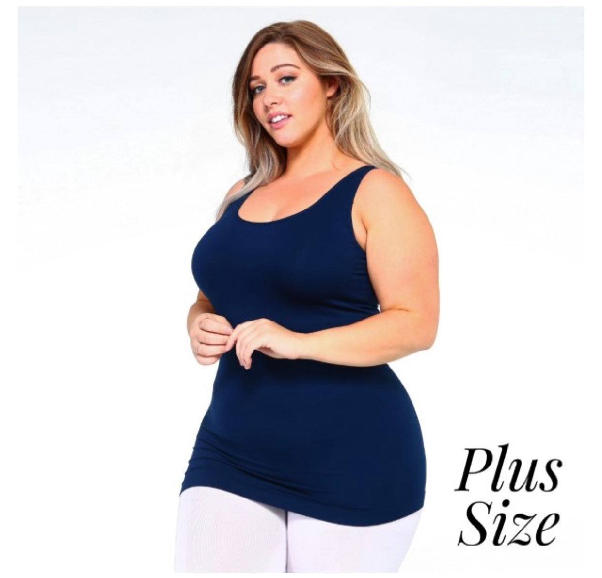 Women's solid color seamless tank top