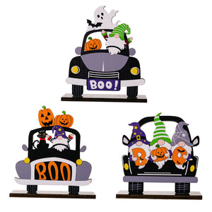 3-Piece Halloween Element Car-Shape Decorations