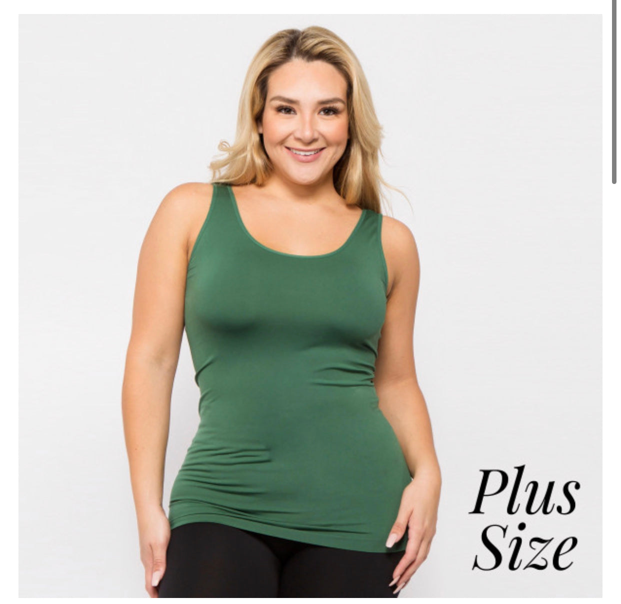 Women's solid color seamless tank top