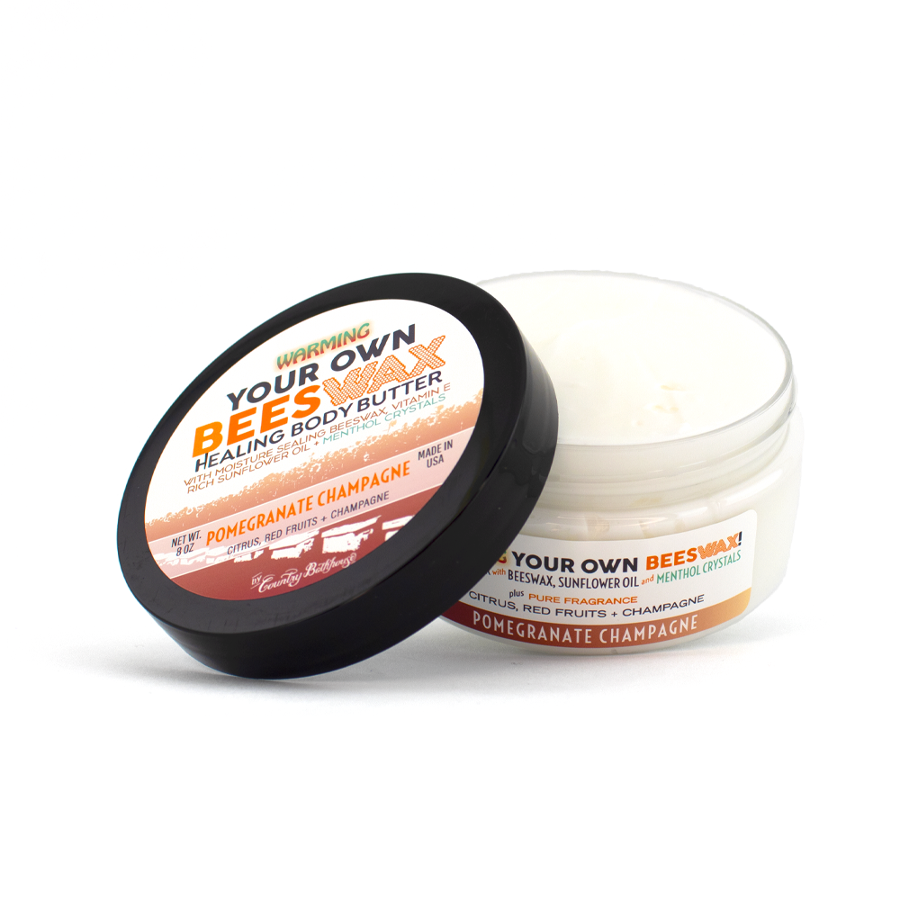 Your Own Beeswax Warming Body Butter - Pomegranate Champagne