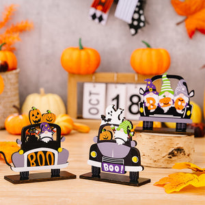 3-Piece Halloween Element Car-Shape Decorations