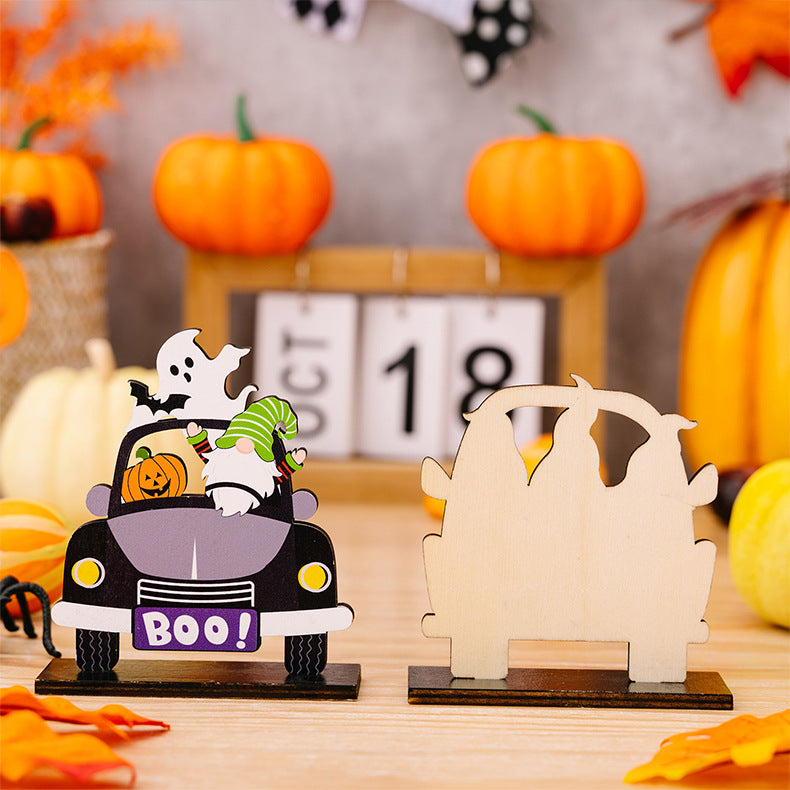 3-Piece Halloween Element Car-Shape Decorations