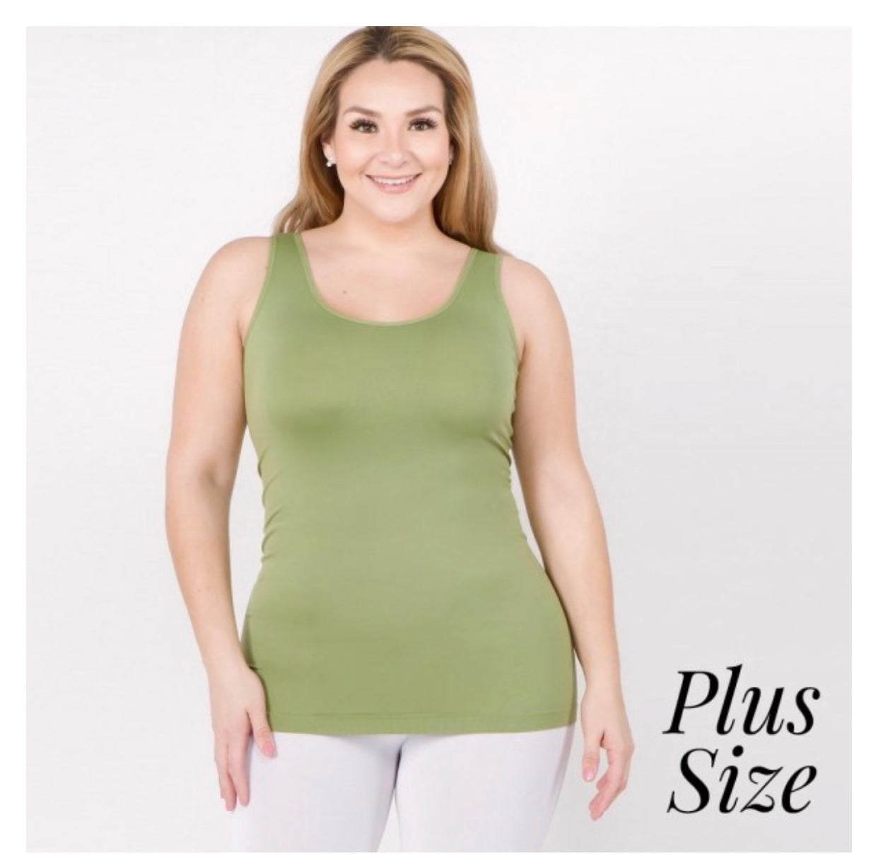 Women's solid color seamless tank top