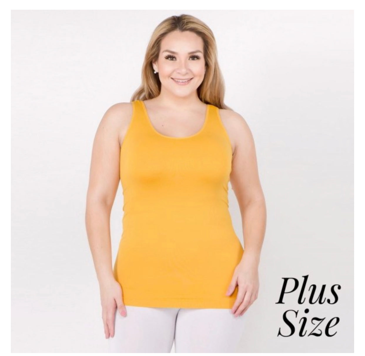 Women's solid color seamless tank top