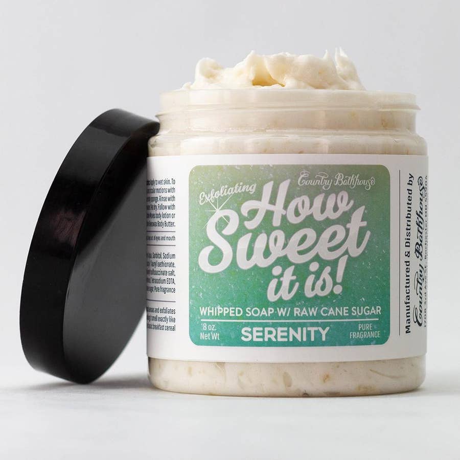 How Sweet It Is Whipped Soap with Raw Cane Sugar - Serenity