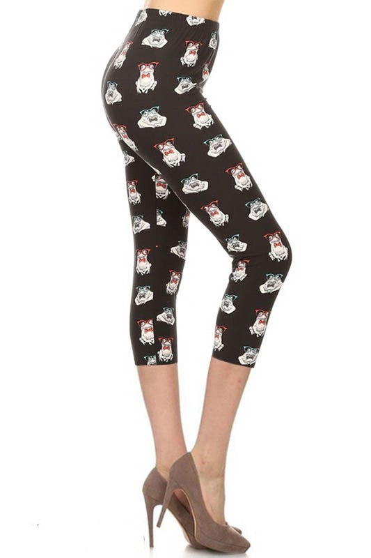 Frog Print One Size Capri