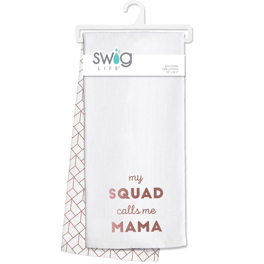 Swig Bar Towel  My Squad Calls Me Mama