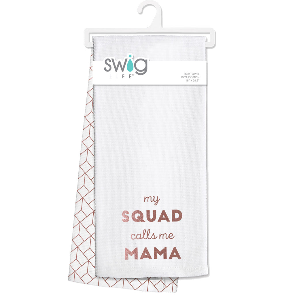 Swig Bar Towel  My Squad Calls Me Mama