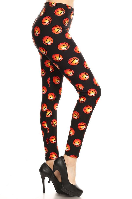 BASKETBALL Printed ONE Size Leggings